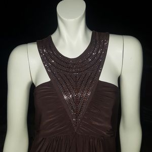 Ladies PECAS brown Dress, Sz L